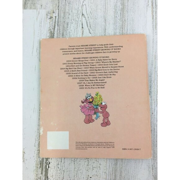 When Is MY Birthday? Elmo Hardcover Sesame Street Growing Up Book Vtg - Picture 9 of 9